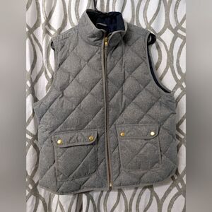 J.Crew Quilted Gray Vest